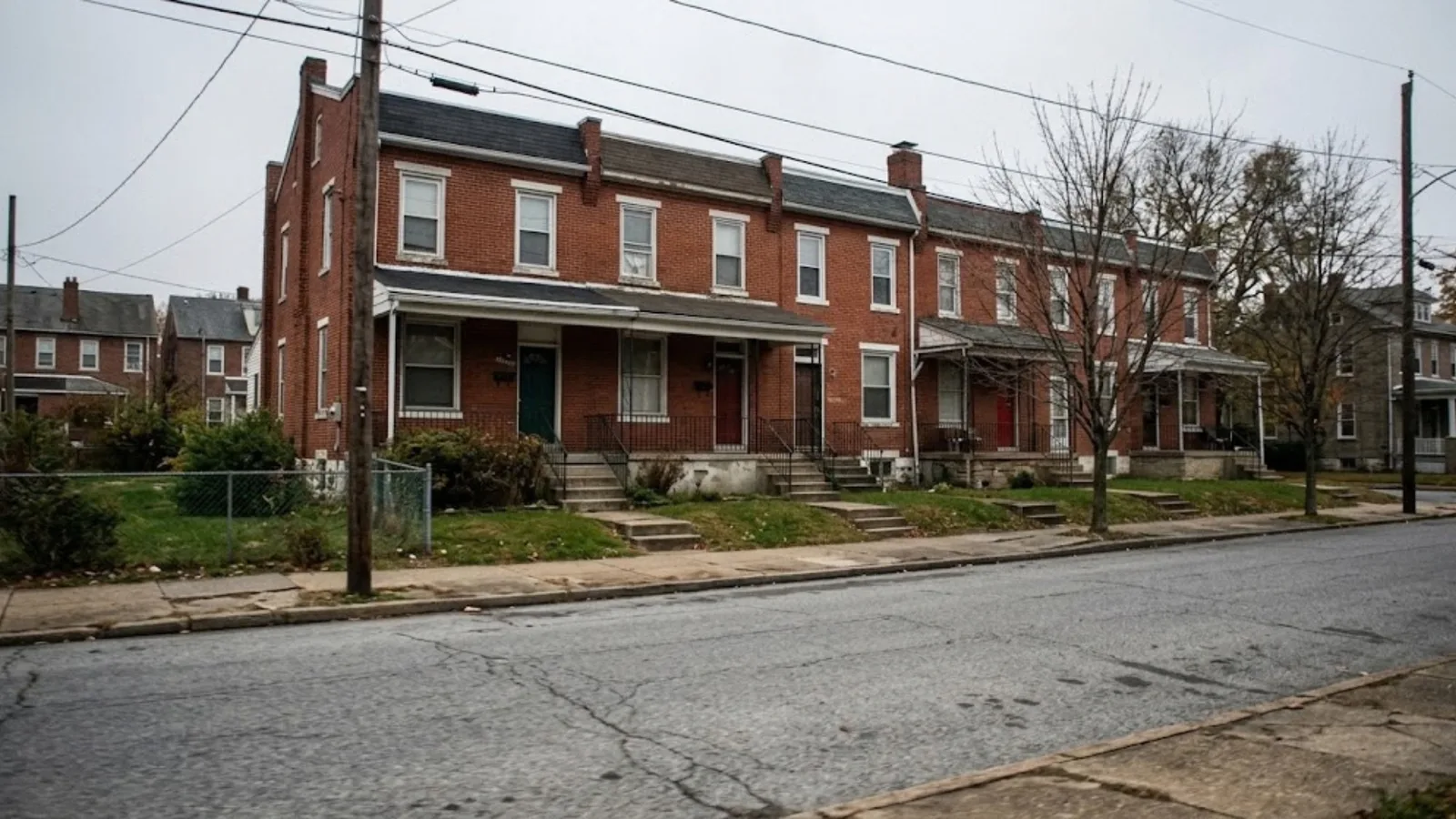 Rowhomes in Chester, PA served by Chester Express Plumbing